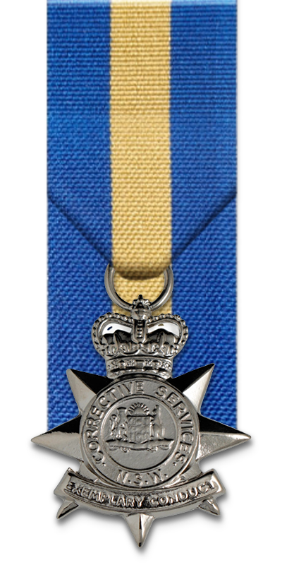 NSW Corrective Services Exemplary Conduct Cross