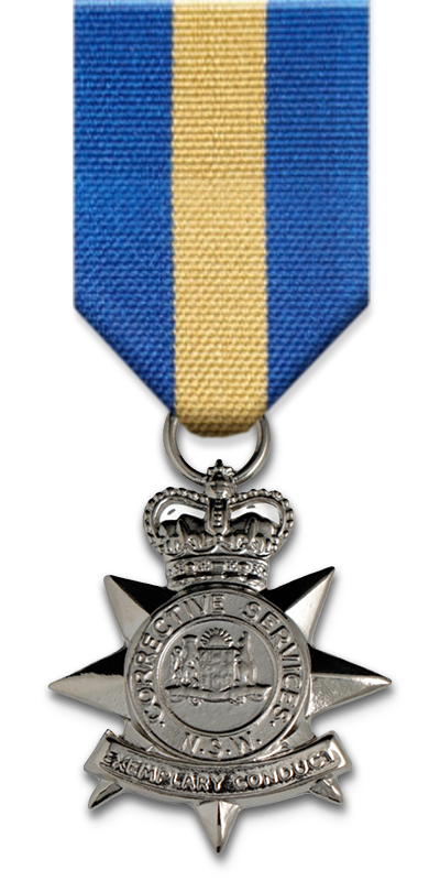 NSW Corrective Services Exemplary Conduct Cross