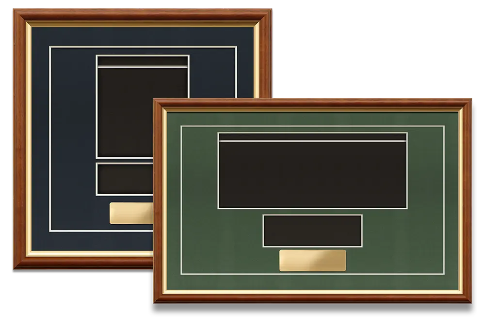 Timber medal display frame with court mounted medals