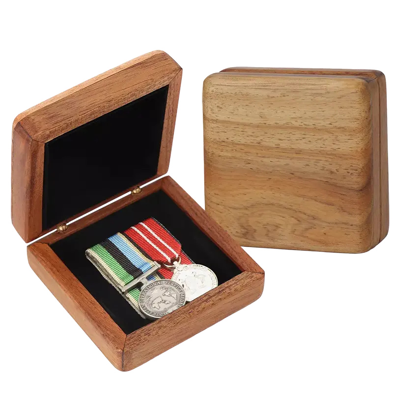 Engraved timber keepsake box