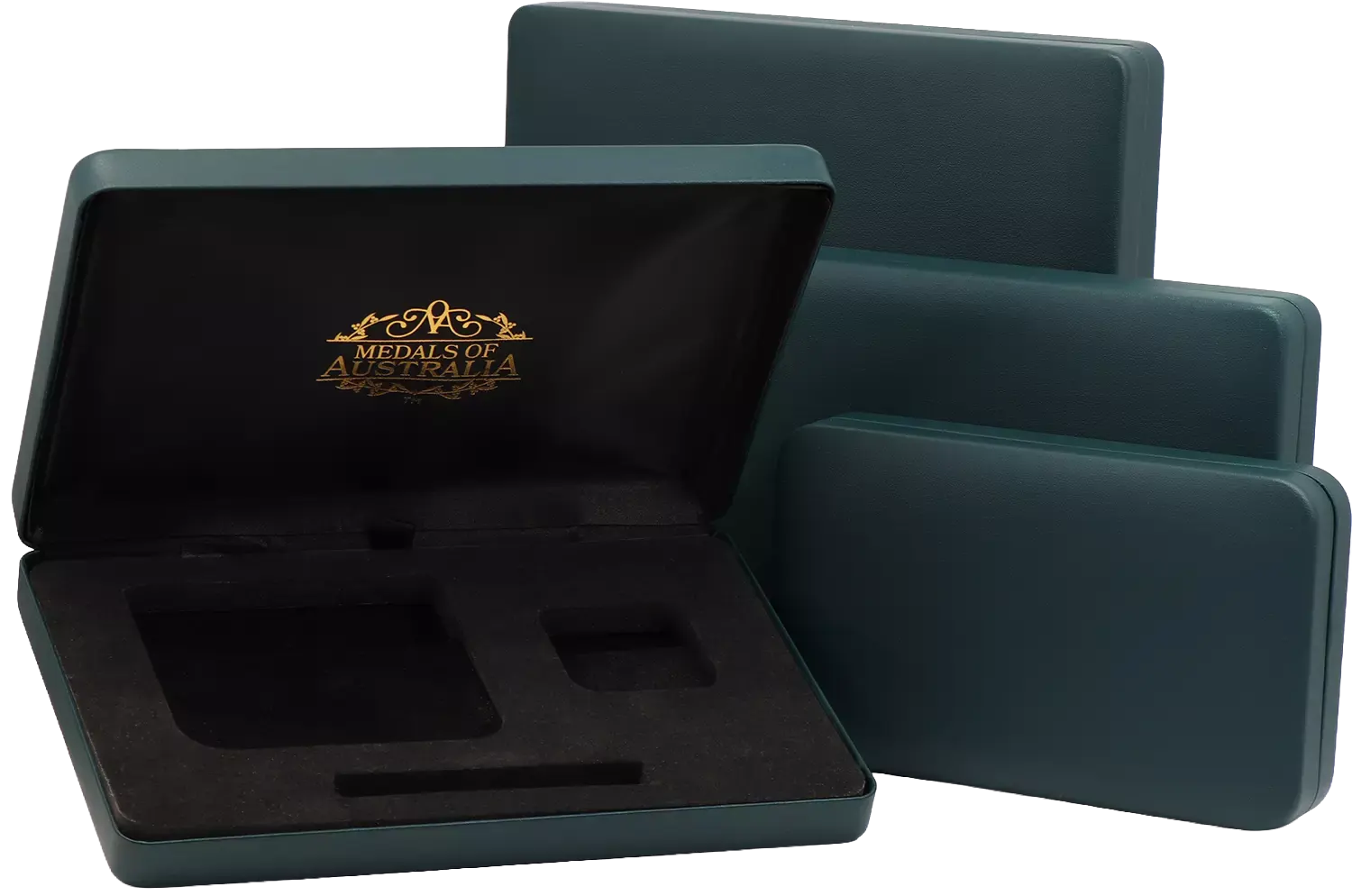 Premium leatherette finished medal set case