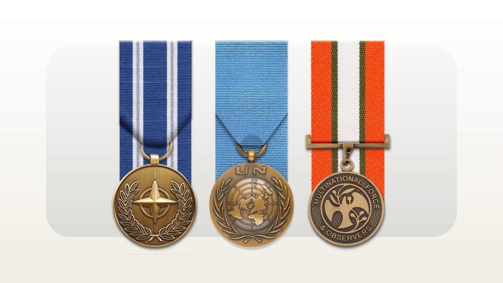 NATO Medal, United Nations Medal and Multinational Force and Observers Medal
